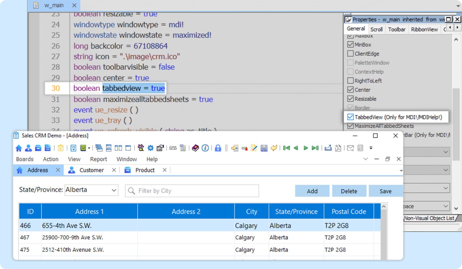 Open MDI Windows in Tabs