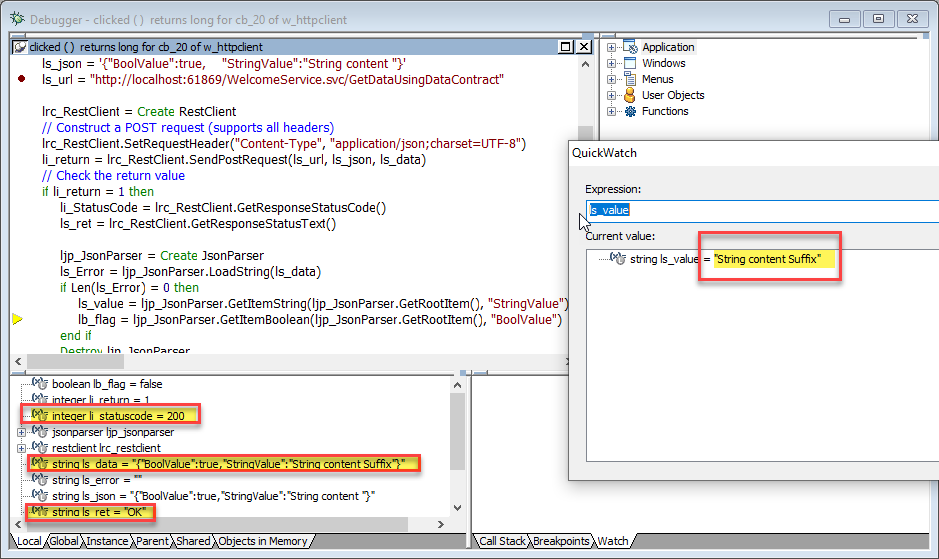 Call WCF Services using HTTPClient or RESTClient objects | Appeon